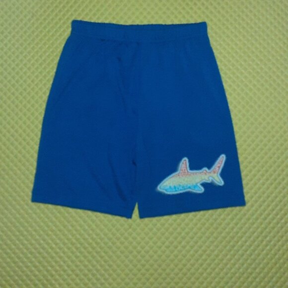 Lot of 2 Comfy Pajama Shorts: Flame Resistant, Skylanders Swap Force, Shark - Picture 2 of 2
